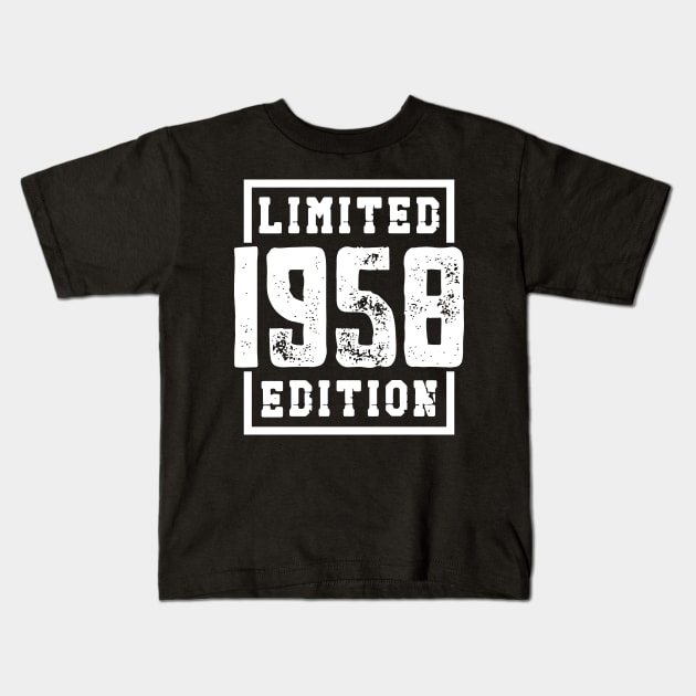 1958 Limited Edition Kids T-Shirt by colorsplash